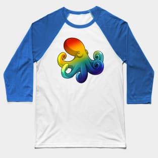 Octopus with Rainbow Baseball T-Shirt